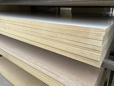 купить картон листовой: Ламинированные МДФ-плиты (белый глянец) - Основа: МДФ высокой — 1