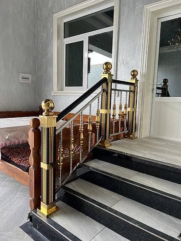 гранит мрамор: Лестница из нержавейки Для дома, Бесплатная консультация, Стиль: Хайтек — 6