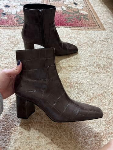 обувь больших размеров бишкек: Сапоги, 38, Mango, Новый, цвет - Коричневый, Самовывоз — 4