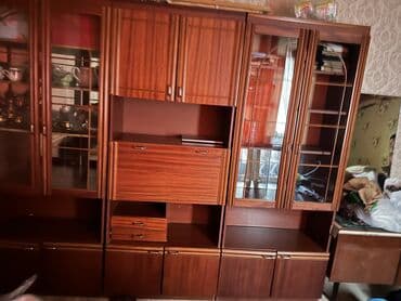 прихожный шкаф: Сервант, Б/у, Дерево — 4