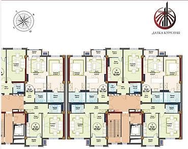 квартира в баяте: 1 комната, 49 м², Элитка, 2 этаж, Готовая ПСО (под самоотделку) — 1