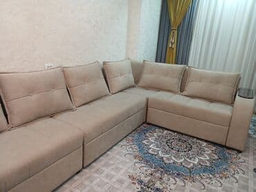 кресла реклайнеры: Угловой диван, C подушками — 1