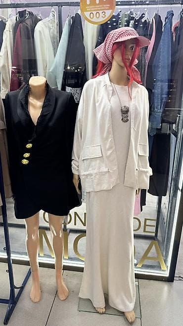 Юбка менен костюм, Юбканын модели: Түз, Макси, Пиджак, Бардык өлчөмдөр — 1