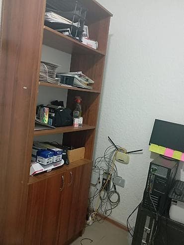 пш метр: Кеңсе эмереги комплекти, Шкаф, ДСП, түсү - Күрөң — 3