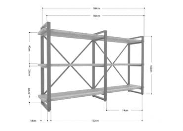книжные шкафы на заказ: Стеллаж в стиле лофт на заказ изготовим любой размер и фасон быстро — 4