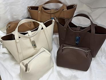 case logic: Сет из сумок и косметичек из мягкой фактурной эко-кожи Материалы и — 3