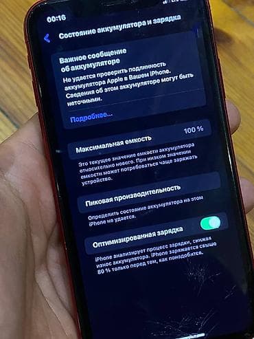 IPhone Xr, Колдонулган, 64 ГБ, Кызыл, 100 % — 2