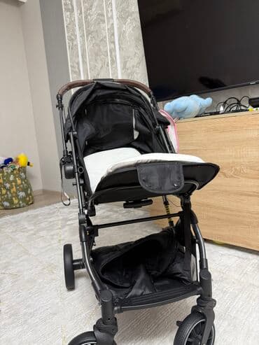 удобная детская коляска: Коляска, цвет - Черный — 2