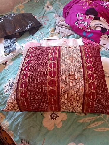 Наматрасники и топперы: Декоративная подушка с этническим узором - Форма: прямоугольная - — 1