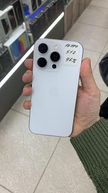 электрические плиты бу: IPhone 16 Pro, Б/у, 512 ГБ, White Titanium, Зарядное устройство, Защитное стекло, Чехол — 1