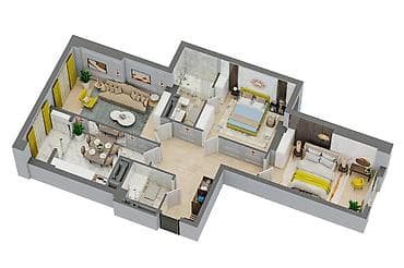 3 комнаты, 100 м², Элитка, 11 этаж, Готовая ПСО (под самоотделку)