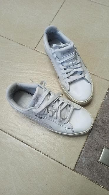Личные вещи: Кроссовки, 40, Puma, Б/у, цвет - Белый, Самовывоз — 1