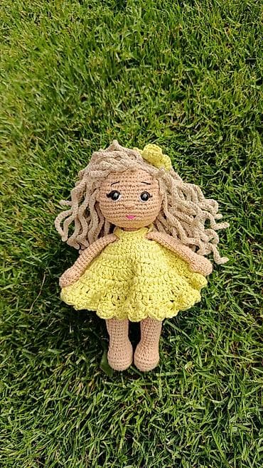 кукла купить: Вязаная кукла ручной работы (амигуруми) 19см. - Материалы — 1