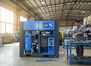 компрессор винтовой: Винтовой компрессор 5KW(220v) 850 литров в минуту 7.5KW 1100литров в — 1