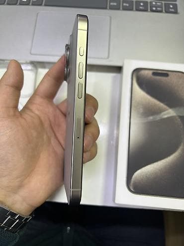 j5 prime: IPhone 15 Pro, Б/у, 256 ГБ, Natural Titanium, Коробка, 88 % — 4