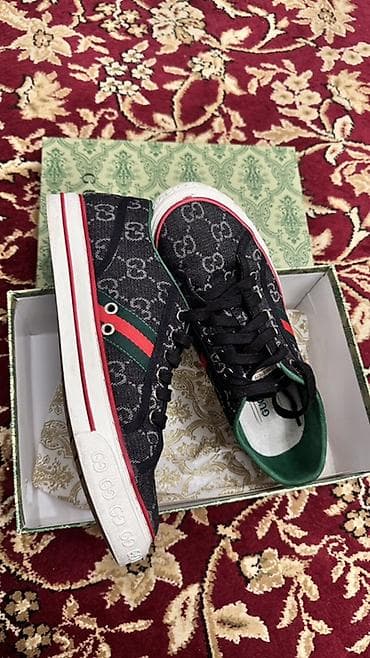 кеды puma: Мужские кроссовки, 42, Gucci, Б/у, цвет - Черный, Самовывоз — 3