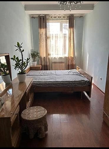 flat osh: 2 комнаты, 55 м², Городская больница №4 (ул. Айни) Элитка, 4 этаж, Косметический ремонт — 1