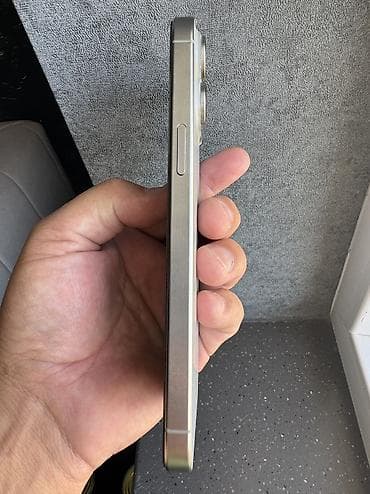 aiphon x: IPhone 15 Pro Max, Б/у, 1 ТБ, Natural Titanium, 76 % — 4