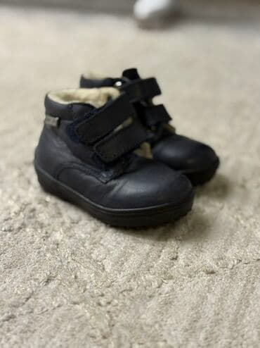 Детские зимние ботинки - Цвет: темно‑синий/черный - Материал верха