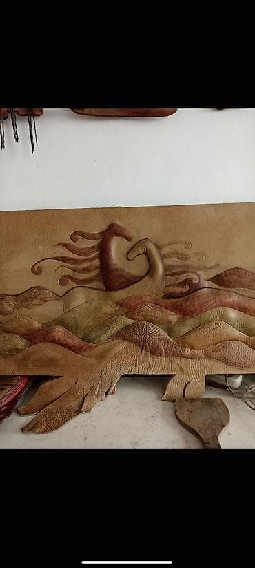 Текстиль: Авторская настенная панно-скульптура «Вдвоем»картина из натуральной — 2