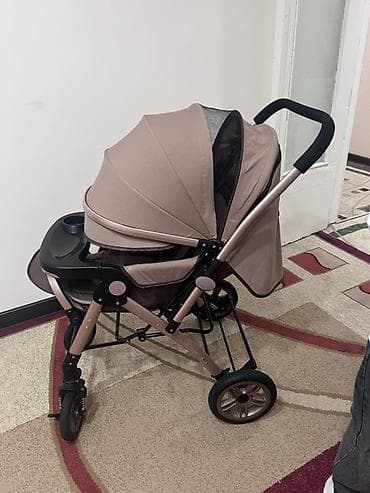 коляска балыкчы: Детская прогулочная коляска, цвет бежевый/коричневый Особенности: - — 5