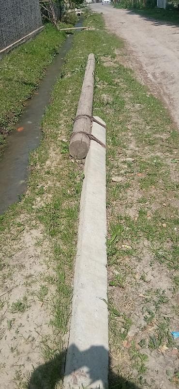 fix price: Железобетонный бордюрный камень + деревянный круглый столб Описание — 2