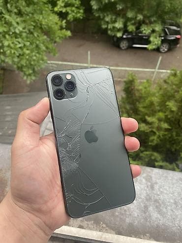 iphone zr: IPhone 11 Pro Max, Б/у, 64 ГБ, Matte Midnight Green, Зарядное устройство, Чехол, Кабель, 75 % — 2