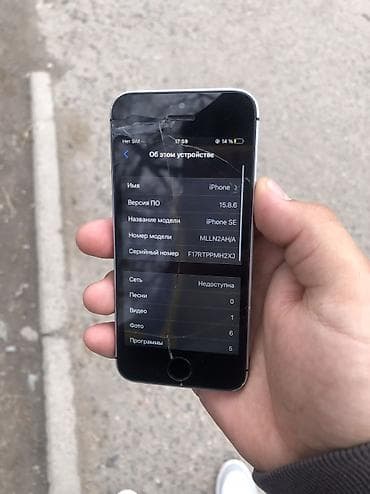 mini 3 pro: IPhone SE, Б/у, 16 ГБ, Natural Titanium, 87 % — 3