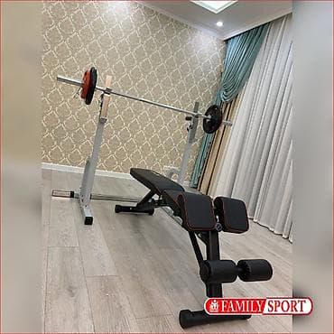 стойки для штанги: FAMILY SPORT Весь комплект Универсальный тренажёр 4в1 Стойка для — 2