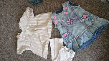 детские брендовые вещи: Комплект, цвет - Серый, Б/у — 3