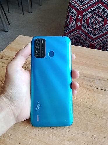 Техника жана электроника: Смартфон Itel (серия Vision), синий корпус. память 32гб Основные — 3