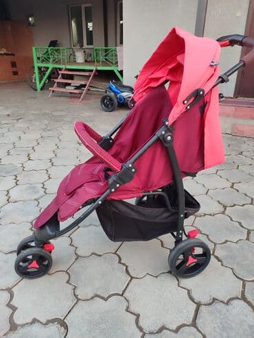 детскую коляску трость: Балдар арабасы, түсү - Кызгылт — 4