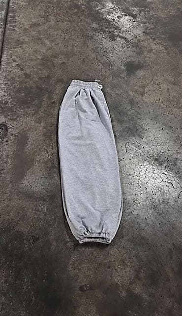 nike tech flecee: Серые спортивные штаны (джоггеры) - Классический светло‑серый цвет — 2