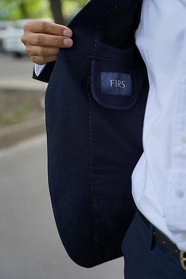 Мужская одежда: Мужской костюм тройка для офиса Firs (пиджак, брюки, жилет) Размер: 46 — 2
