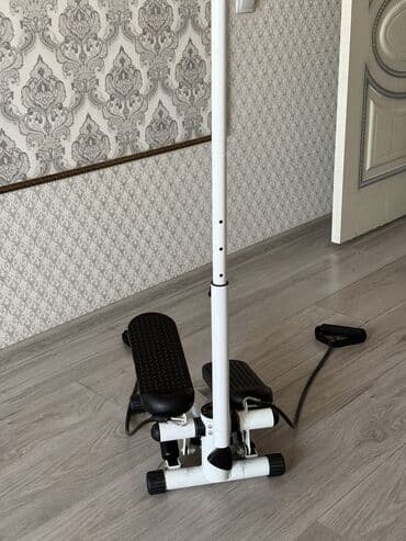 гантели виниловые 2 кг: Мини-степпер с ручкой и эспандерами Компактный и удобный тренажёр для — 2