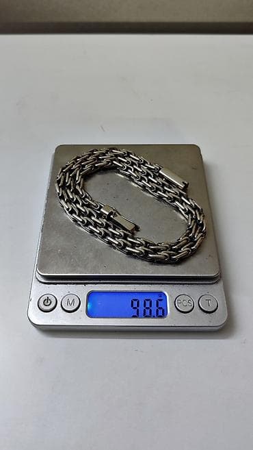 Цепь "Московский Бит" Серебро 925°проба Ручная работа Замок-Коробка