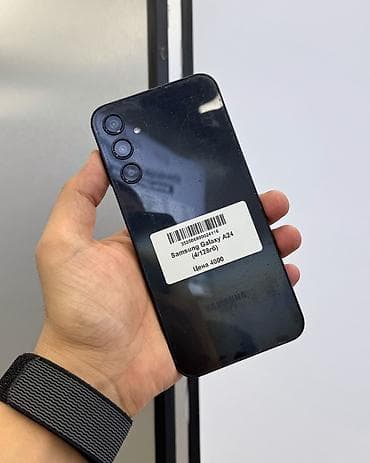 samsung not9: Samsung Galaxy A24 4G, Б/у, 128 ГБ, цвет - Черный, 2 SIM — 1