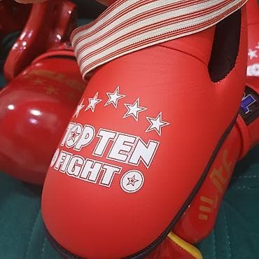 Перчатки: Комплект защиты и экипировки для кикбоксинга/каратэ/ тхеквондо — 4