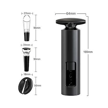 консервный нож: Набор для вина Self‑Pull Corkscrew Set — открой, подай и сохрани — 2