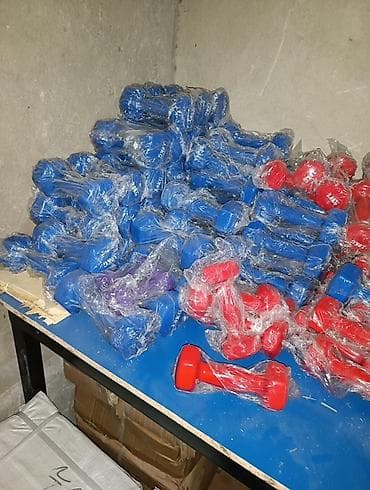 Гантели: Гантели виниловые разного веса - Материал: стальной сердечник с — 1