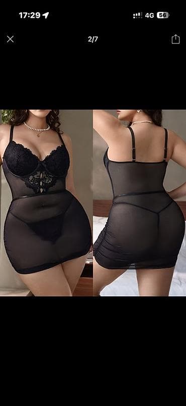 ночная рубашка: Ночная сорочка, Средняя модель, S, M, L — 2