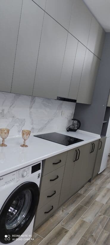 квартира на ночь в бишкеке: 2 комнаты, Душевая кабина, Постельное белье, Кондиционер — 5