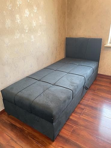 Дом и сад: Односпальная кровать, Новый, С ящиком для хранения, В рассрочку, длина - 2 см — 10