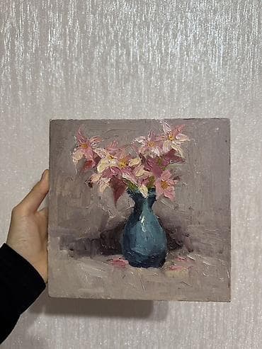 фон для фото: Картины маслом, на подрамнике формат 20/20 цена 1500 сом Формат 30/40 — 2