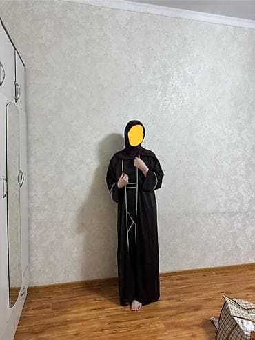 одежда для мусульманок: Абая 3в1, в богатом коричневым цвете со стразами Надела 1 раз на той — 2