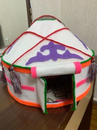 часы ручной работы настенные: Сувенир юрта — 1