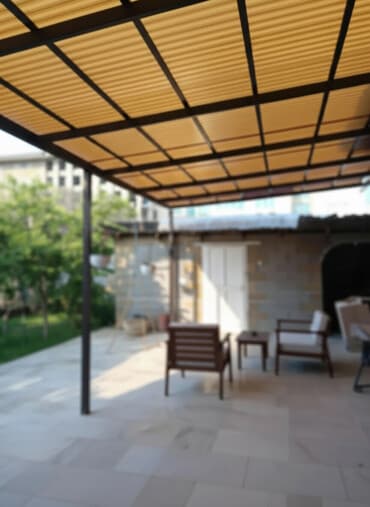 бу гарнитур: Продаю Навес высотой 3м 90-93кв м коричневая качественная кровля — 1