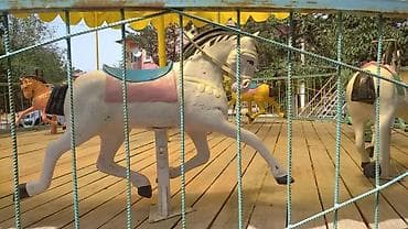 каркасные бассейны б у: Детская карусель «лошадки» с навесом - Аттракцион карусельного типа — 2