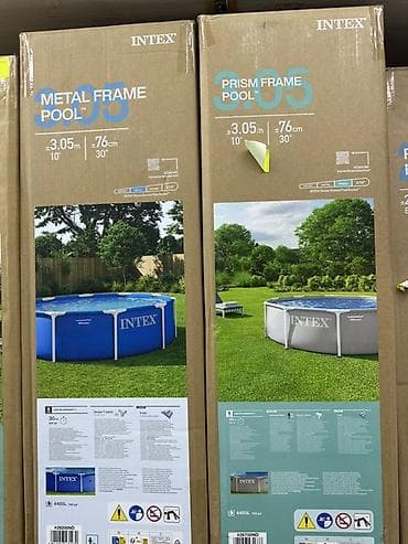 сачок: Каркасные бассейны Bestway Steel Pro Max - Формы и размеры (указаны — 7