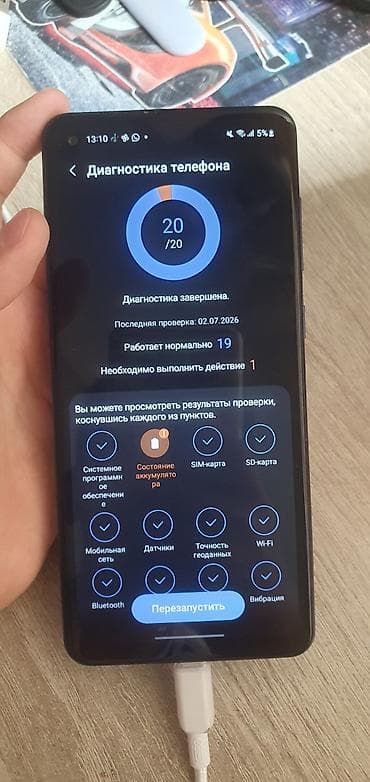 Техника жана электроника: Samsung Galaxy A21S, Колдонулган, 64 ГБ, түсү - Көк — 5